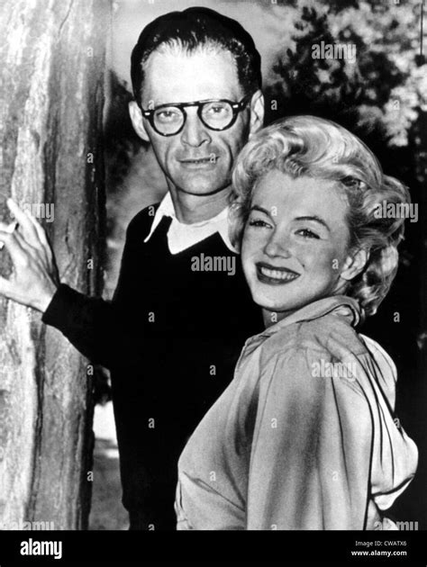 Arthur Miller Marilyn Monroe At His Estate 1956 Courtesy Csu