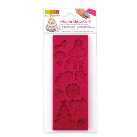 Silicone Mould For Christmas Icing Decorations Scrapcooking