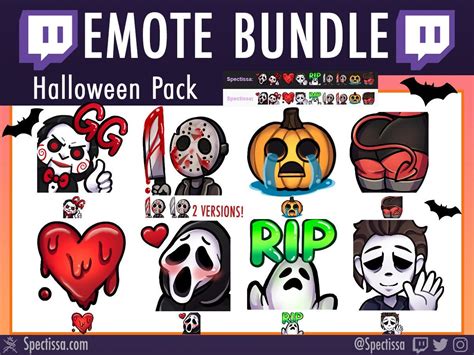 8 Scary Halloween Twitch Emotes - Etsy | Twitch, Scary halloween, Drawing illustrations