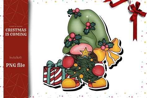 Christmas GNOME Clipart Graphic by VeloonaP · Creative Fabrica