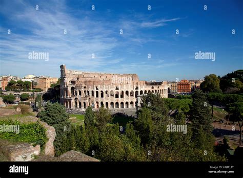 Rome, view of Colosseum from The Palatine hill Stock Photo - Alamy