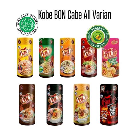 Jual Kobe Bon Cabe Level 10 15 30 50 Max End Bumbu Rujak Level