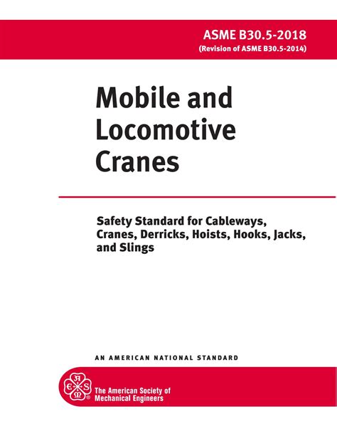 Asme B Mobile And Locomotive Cranes