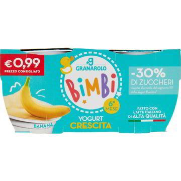 Yogurt Crescita Alla Banana GRANAROLO 2 X 100 G Coop Shop