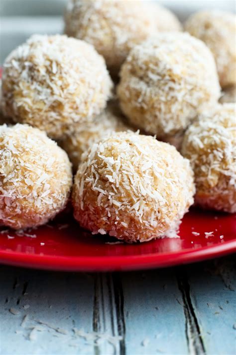 No Bake Peanut Butter Snowballs Happy Healthy Mama