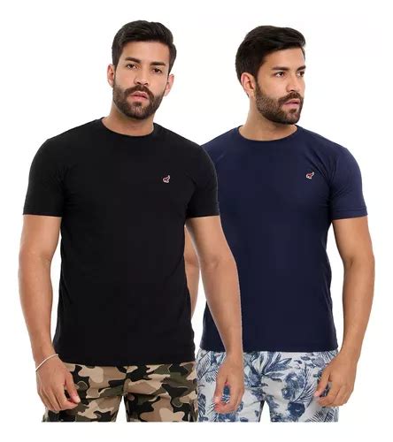 Kit 2 Camisetas Masculinas Básicas Lisas Algodão Premium MercadoLivre