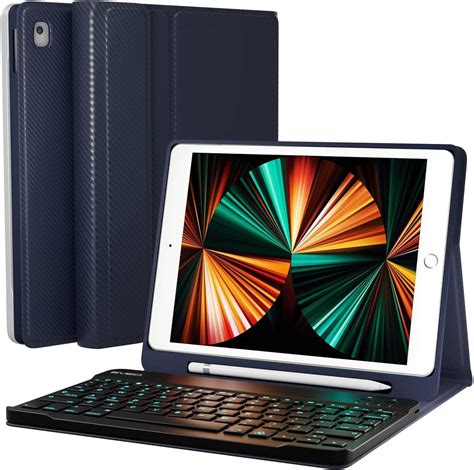 ZUKKASHAN IPad Case With Keyboard 10 2 IPad 9th Generation Case