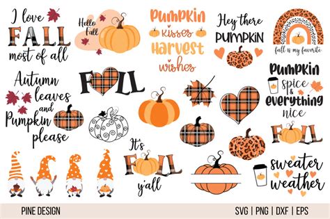 Fall Svg Bundle Autumn Svg By Pine Design Thehungryjpeg