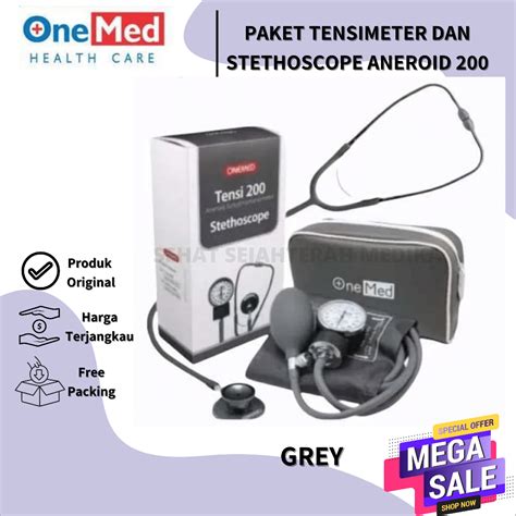 Jual Paket Stetoskop Tensimeter Aneroid Onemed Stethoscope Tensi