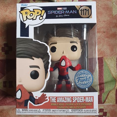 SPIDERMAN NO WAY HOME FUNKO POP- UNMASKED AMAZING SPIDERMAN #1171 ...