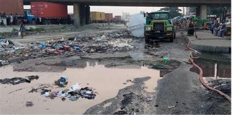 Petrol Tanker Falls Spills Content In Lagos Independent Newspaper