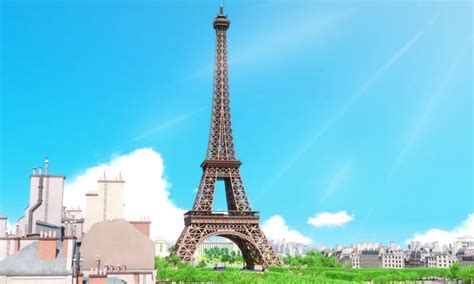 The Eiffel Tower In Paris Is Surrounded By Other Tall Buildings And