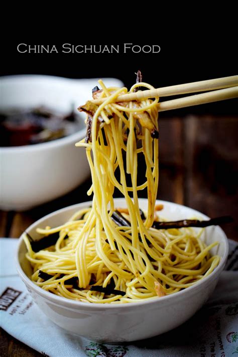 Scallion Oil Noodles China Sichuan Food