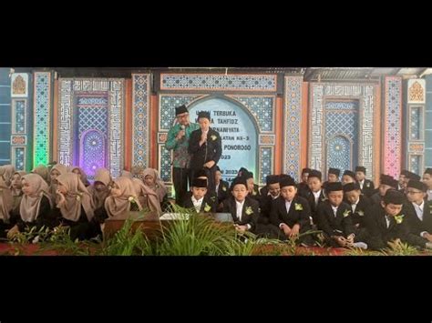 UJIAN TERBUKA WISUDA TAHFIDZ DAN PURNAWIYATA MI AL KAUTSAR PART 3