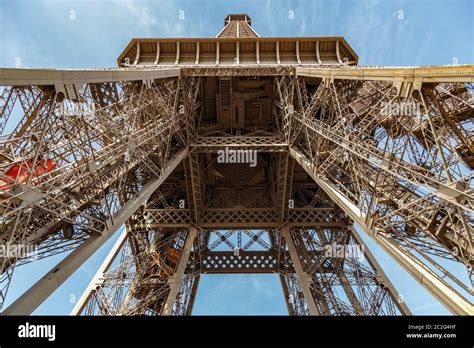 Paris, France, March 30, 2017: Inside the Eiffel Tower in Paris, France ...