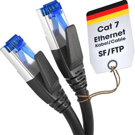 KabelDirekt Ultra güvenli üçlü korumalı Cat 7 Ethernet kablosu 5 m