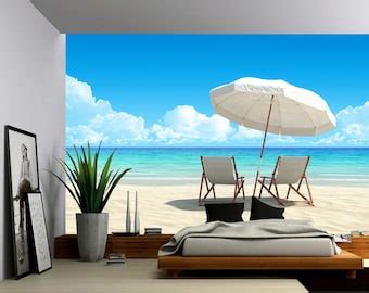 Palm Beach Large Wall Mural Self Adhesive Vinyl Wallpaper Etsy Canada