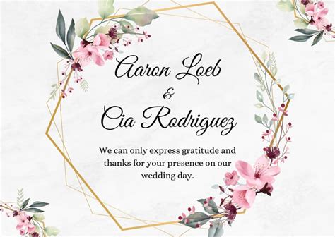 Free Custom Printable Wedding Thank You Card Templates Canva