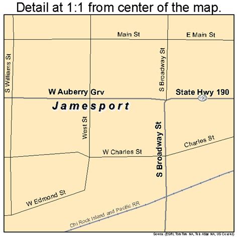 Jamesport Missouri Street Map 2936332