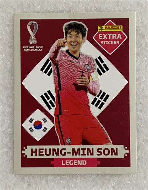 PANINI WM 2022 World Cup Qatar Extra Sticker HEUNG MIN SON BURGUND