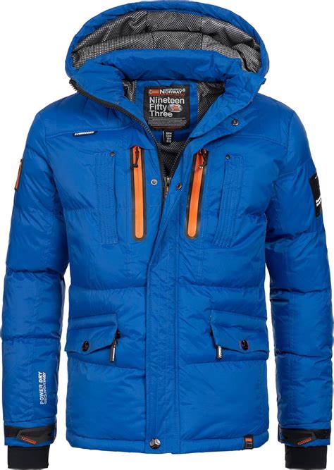 Geographical Norway Herren Jacke Winterjacke Parka warm gefüttert Ski