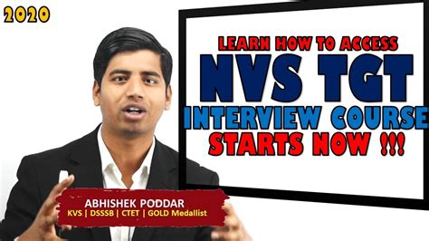 Nvs Tgt Interview Course Starts Now Learn How To Access This Course