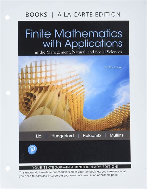 Finite Mathematics With Applications Loose Leaf Version Plus Mylab