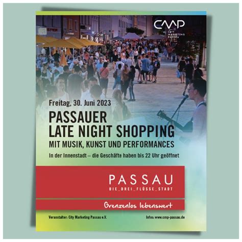 Passauer Late Night Shopping City Marketing Passau