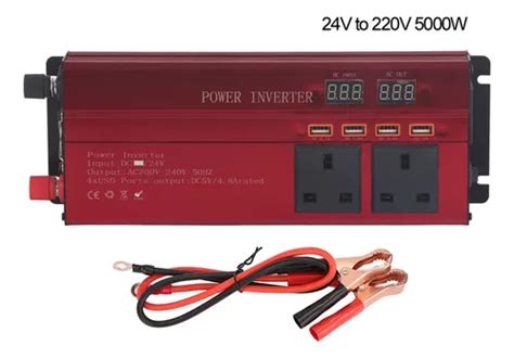 24v A 220v Inversor 12v Coche Solar Voltaje De Alta Potencia Cuotas