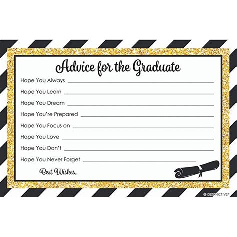 Graduation Advice Cards Free Printable Printable Template Calendar