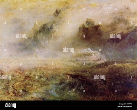 William Turner Rough Sea With Wreckage Stock Photo Alamy