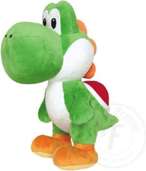 Yoshi Super Mario Bros Pluche Knuffel XXL 90 Cm Groot Bol