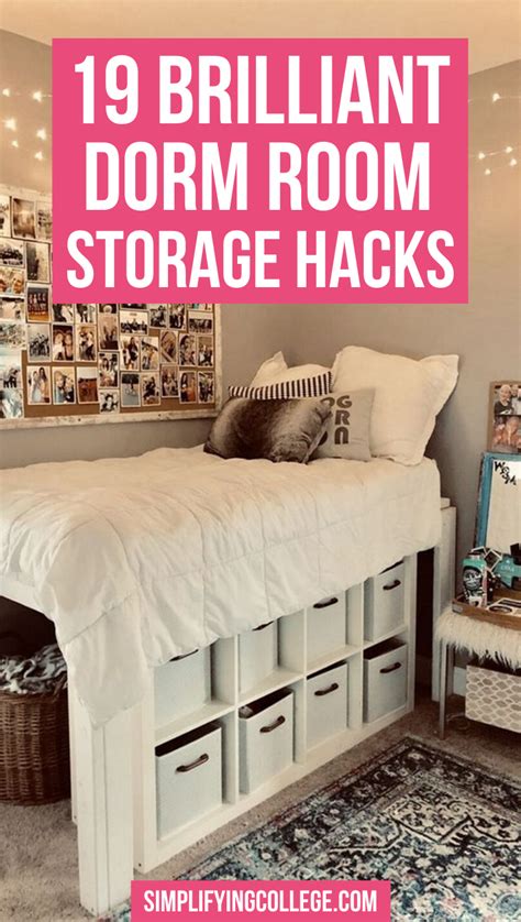 19 Genius Dorm Room Storage Ideas Artofit