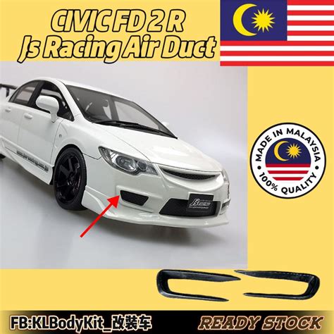 Honda Civic Fd R Type R Bumper Js Racing Air Duct For Can Open