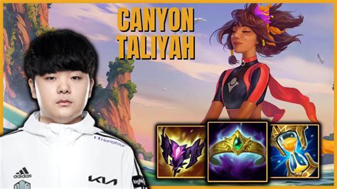 DK CANYON TALIYAH JUNGLE VS GRAVES PATCH 11 24 YouTube