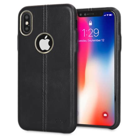 Olixar Premium Genuine Leather Iphone X Case Black Reviews