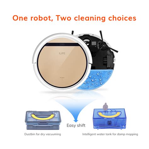 Ilife V S Pro Robot Vacuum And Mop In Cleaner With Water Tank Self