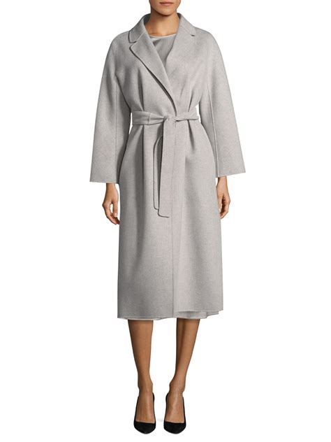 Lyst Max Mara Esturia Wool Coat In Gray