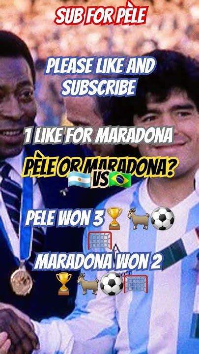 Pele Or Maradona🐐🏆🌏🌏⚽️🥅🇧🇷🇦🇷🎖 ️ ️ ️😘😍🤩🥹 Please Subscribe 🙏 Youtube