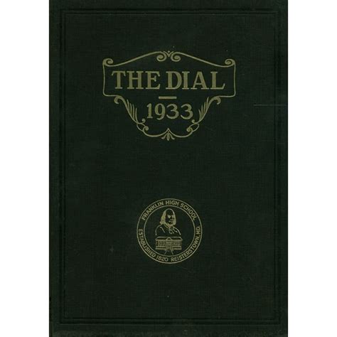 (Custom Reprint) Yearbook: 1933 Franklin High School - Dial Yearbook ...