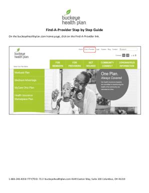 Fillable Online BHP Find A Provider Step By Step Guide Find A