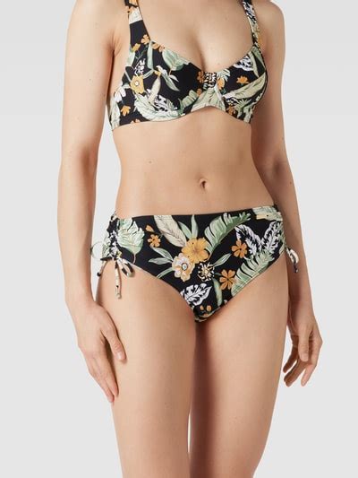 Lascana Bikini Hose Mit Floralem Muster Black Online Kaufen