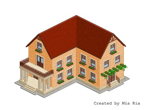 Pixel Art House Isometric Go Images Load