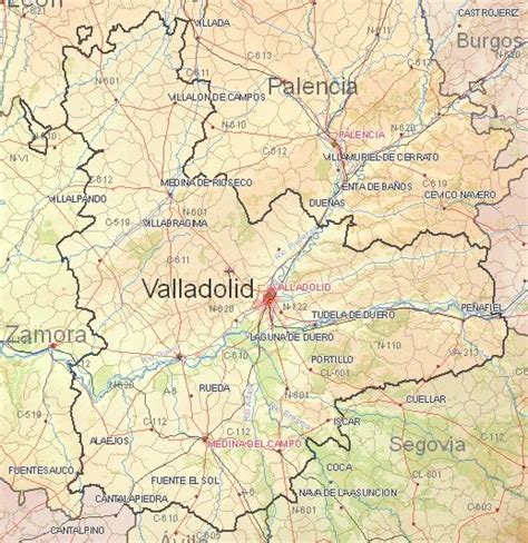 Valladolid Map and Valladolid Satellite Images