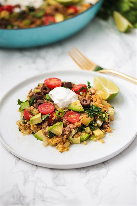 One Pan Taco Skillet Dinner Paleo Keto Whole30 Aip Unbound Wellness