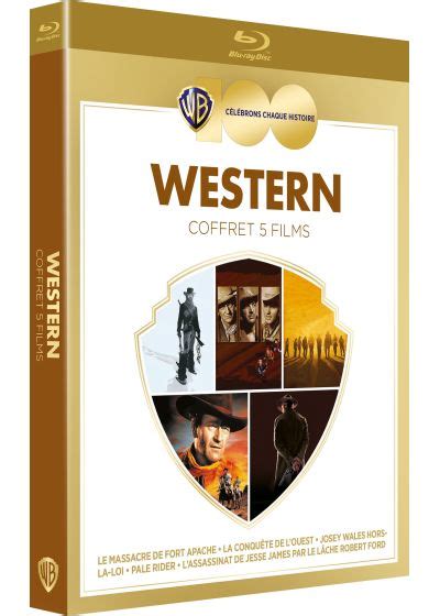 DVDFr 100 Ans Warner Coffret 5 Films Western Blu Ray