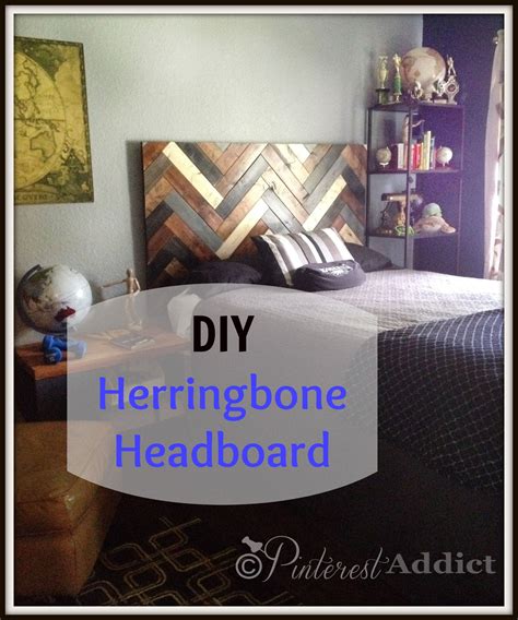 Herringbone Headboard Tutorial Herringbone Headboard Headboard Diy