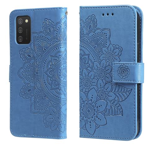 For Samsung Galaxy A S Mm Petal Flowers Embossed Flip Leather