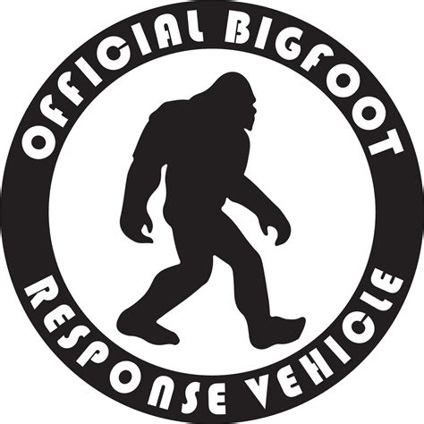 Bigfoot Response Vehicle Vinyl Decal Sticker Cars Trucks Vans Walls