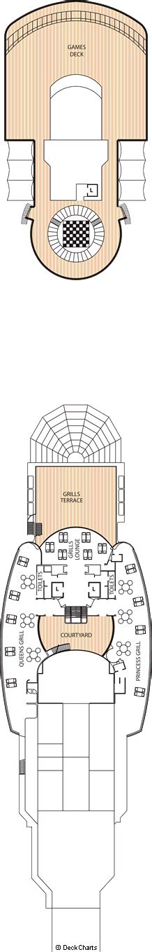 Cunard Queen Elizabeth Deck Plans: Ship Layout, Staterooms & Map ...